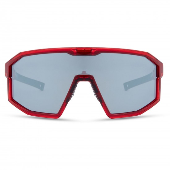 Madison Eyewear Enigma Sunglasses - 3 pack - crystal red / black mirror / amber and clear lens