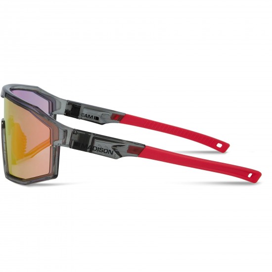 Madison Eyewear Enigma Sunglasses - crystal smoke / pink rose mirror