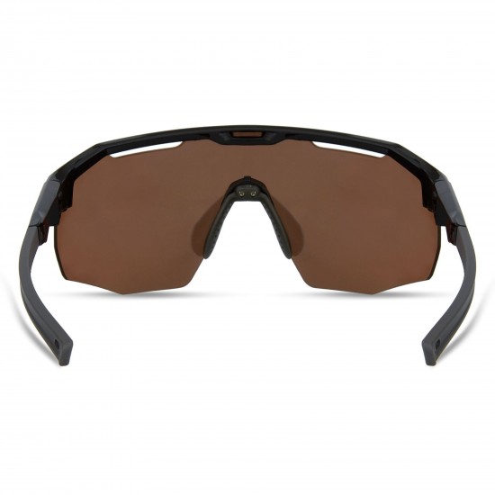Madison Eyewear Cipher Sunglasses - 3 pack - gloss black / bronze mirror / amber and clear lens