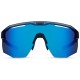 Madison Eyewear Cipher Sunglasses - 3 pack - crystal gloss blue / blue mirror / amber and clr lens