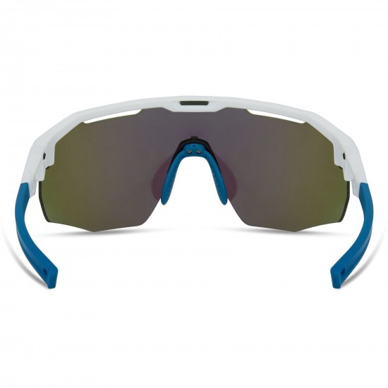 Madison Eyewear Cipher Sunglasses - white / green mirror