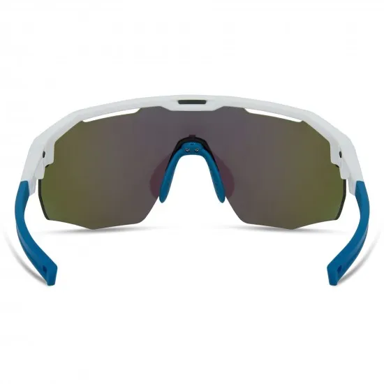 Madison Eyewear Cipher Sunglasses - white / green mirror