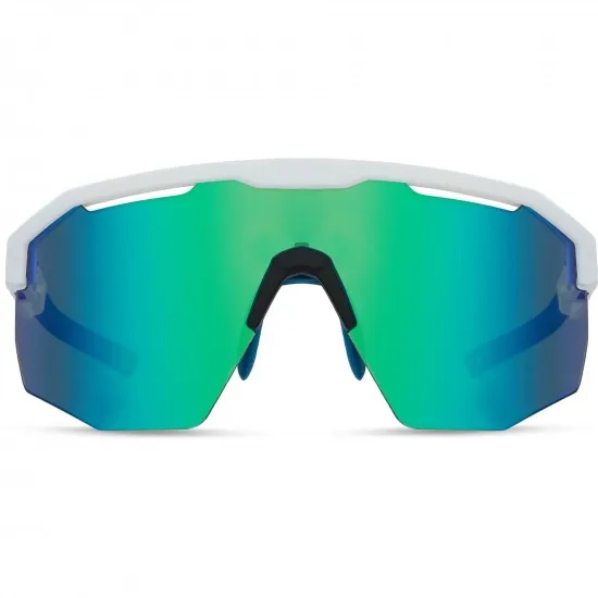 Madison Eyewear Cipher Sunglasses - white / green mirror