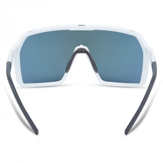 Madison Eyewear Crypto Sunglasses - 3 pack - gloss white / blue mirror / amber and clear lens