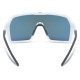 Madison Eyewear Crypto Sunglasses - 3 pack - gloss white / blue mirror / amber and clear lens
