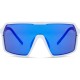 Madison Eyewear Crypto Sunglasses - 3 pack - gloss white / blue mirror / amber and clear lens