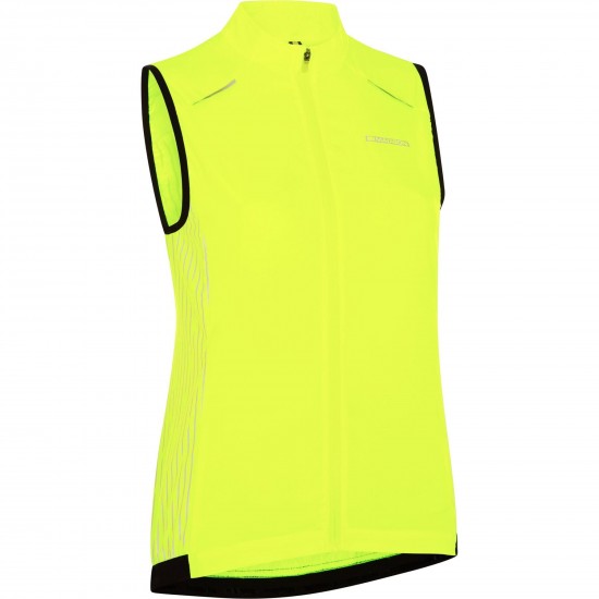 Madison Stellar Reflective Windproof Women's Gilet, black - size 8