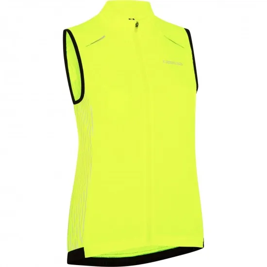 Madison Stellar Reflective Windproof Women's Gilet, black - size 8