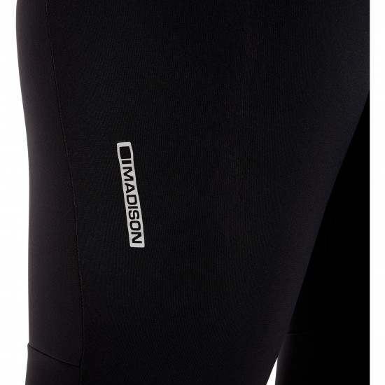 Madison Stellar Padded Women's Reflective Thermal Tights With DWR, black - size 8