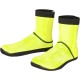 Madison Stellar Open Sole Overshoes, black / hi-viz yellow - small