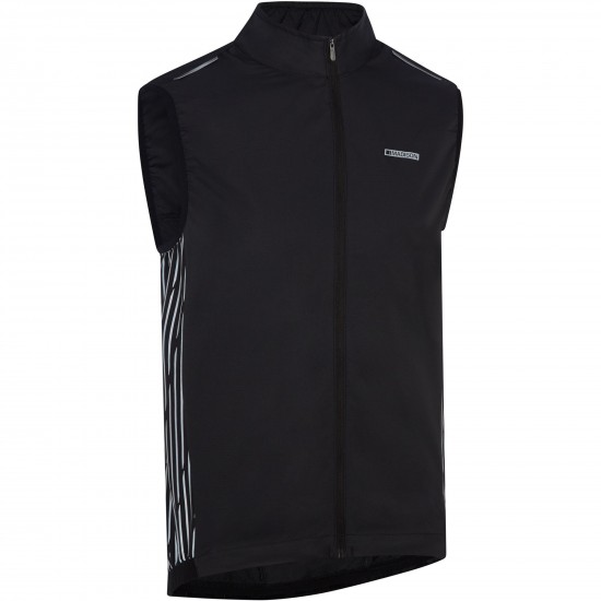 Madison Stellar Reflective Windproof Men's Gilet, hi-viz yellow - small