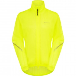 Madison Flux Women's 2-Layer Ultra Packable Waterproof Jacket, hi-viz yellow - size 8 Madison Flux Women's 2-Layer Ultra Packable Waterproof Jacket, hi-viz yellow - size 8