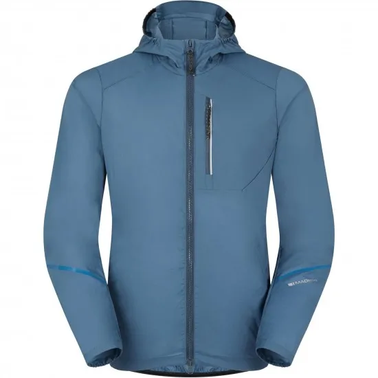 Madison Roam Men's Lightweight Windproof Packable Jacket, lake blue - small