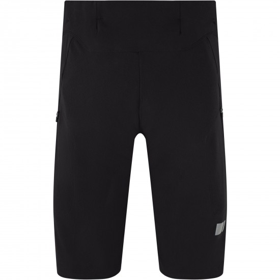 Madison Flux Women's DWR Stretch Trail Short, black - Size 8