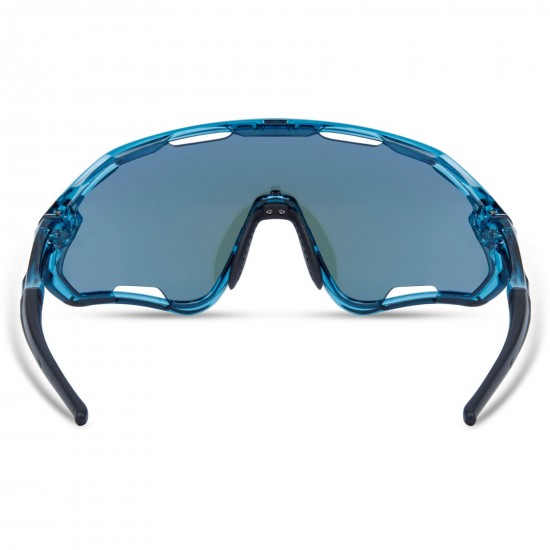 Madison Eyewear Code Breaker II Sunglasses - 3 pack - crys gloss blue / blue mirr / amb / clear