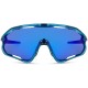 Madison Eyewear Code Breaker II Sunglasses - 3 pack - crys gloss blue / blue mirr / amb / clear
