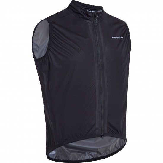 Madison Flux Men's Ultra Packable Waterproof Gilet, black - small