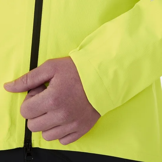 Madison Freewheel Men's Waterproof Jacket, hi-viz yellow - x-small