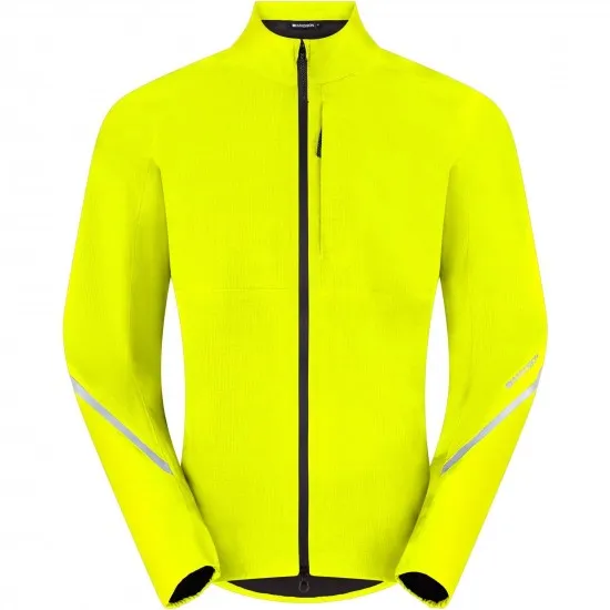 Madison Freewheel Men's Waterproof Jacket, hi-viz yellow - x-small