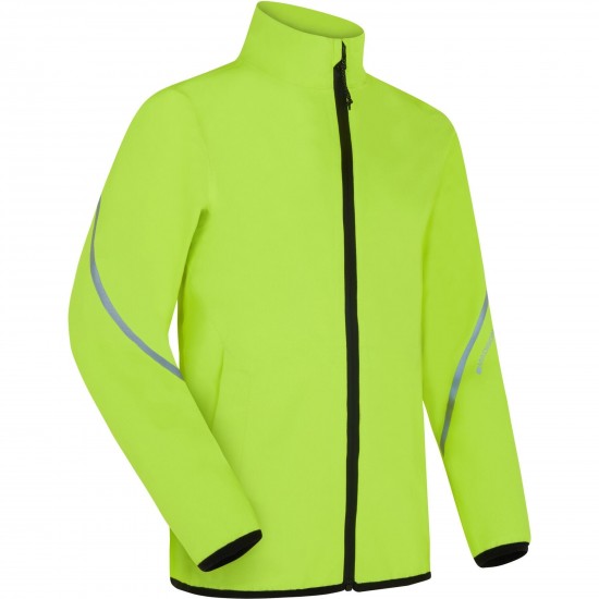 Madison Freewheel Youth Waterproof Jacket, hi-viz yellow - age 6-8