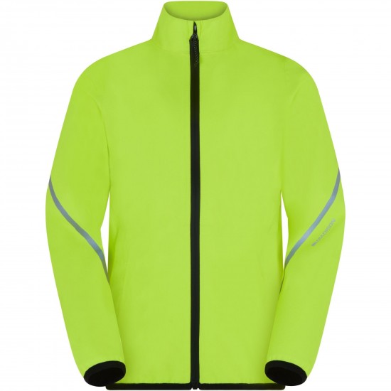 Madison Freewheel Youth Waterproof Jacket, hi-viz yellow - age 6-8