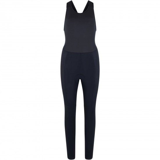Madison DTE Women's Thermal Bib Tights With EIT Pad, black - size 8