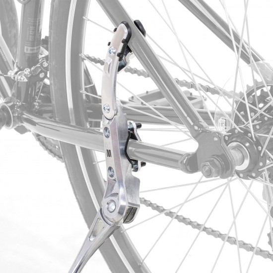 M Part Essential kickstand, 24-29 inch, chainstay/seatstay mount 20kg, silver