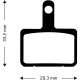 Aztec e-Bike Disc Brake Pads for Shimano Deore M515 / M525 / M575
