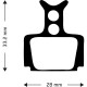 Aztec Organic Disc Brake Pads for Formula Mega / The One / R1 / RX / RO