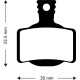 Aztec Organic Disc Brake Pads for Magura MT2 / MT4 / MT6 / MT8