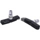 Aztec V-type one-piece brake blocks, Kevlar Plus with rim rake