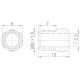 Aztec Threaded Shroud M8 x 1 Formula 8 pieces