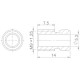 Aztec Threaded Shroud M9 x 1.25 Magura 8 pieces