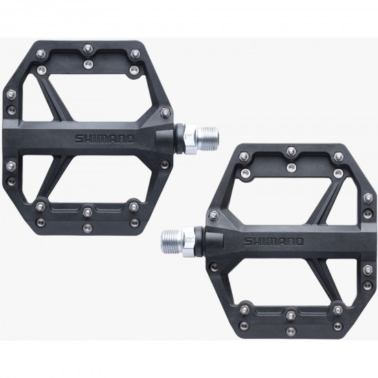 Shimano PD-GR400 flat pedals, resin with pins, black