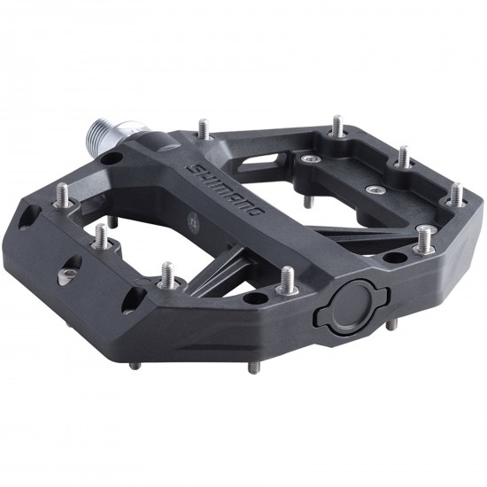 Shimano PD-GR400 flat pedals, resin with pins, black