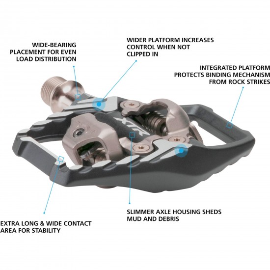 Shimano PD-M9120 XTR trail wide platform pedals