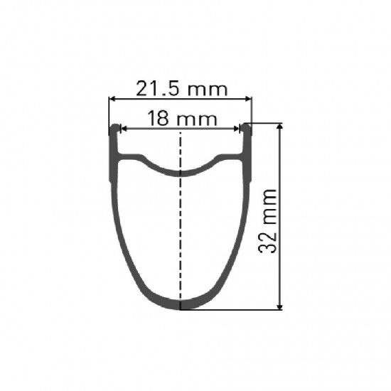 DT Swiss PR 1400 DICUT wheel Oxic clincher 32 x 18 mm QR rear