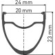 DT Swiss P 1800 SPLINE disc brake wheel, clincher 23 x 20 mm, Shimano rear