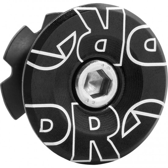 PRO Top Cap Alloy, Black, 1 1/8