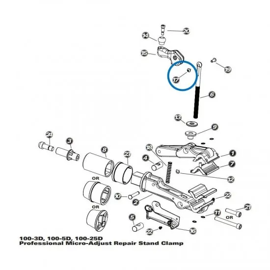 Park Tool 1965 - Handle Screw Cap - 100-3D/5D/25D, 100-7X