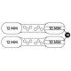 Park Tool 2581-2 10/12 mm Brake bleed block for BKM and BKD