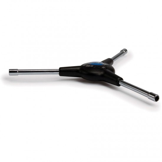 Park Tool SW-15 - 3-Way Internal Nipple Wrench: Square Drive, 5mm and 5.5mm Hexes