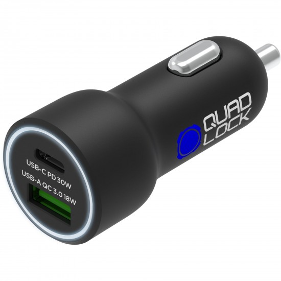Quad Lock Dual USB 48W Dual Car Charger