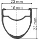 DT Swiss P 1800 SPLINE wheel, clincher 23 x 18 mm, front