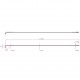 DT Swiss Revolution silver spokes 14 / 17 g = 2 / 1.5 mm box 72, 265 mm