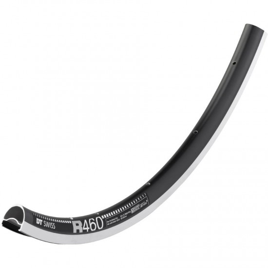 DT Swiss R 460 Sleeve-joined 24 hole Presta-drilled black