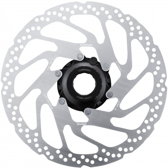 Shimano RT-EM300 rotor with internal and external lockring, 203 mm