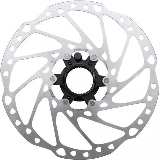 Shimano RT-EM600 Steps Center Lock disc rotor, external lockring and magnet - 203 mm