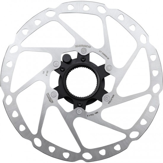Shimano RT-EM600 Steps Center Lock disc rotor, external lockring and magnet - 180 mm