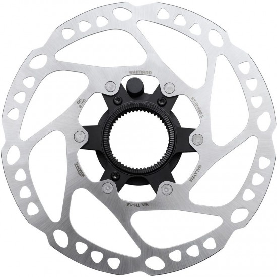 Shimano RT-EM600 Steps Center Lock disc rotor, external lockring and magnet - 160 mm